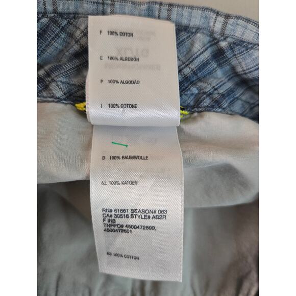 The North Face Blue‎ Plaid Long Sleeve Button Down Hiking Shirt Men's Size XL - Picture 3 of 4